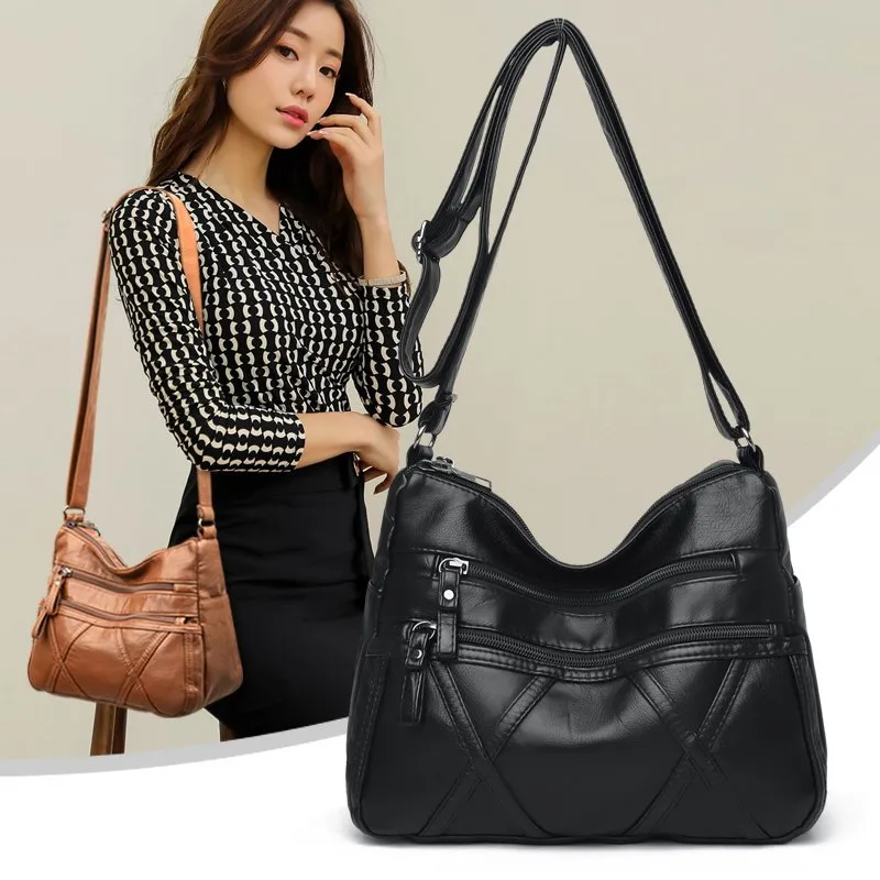 高品質の女性のショルダーバッグ多層古典的なクロスボディバッグの高級デザイナーハンドバッグと財布