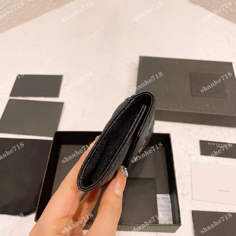 Caviar Vachette Noir Enveloppe Portefeuilles Courts Loulou Designer De Luxe Lady Sacs À Main Top Qualité Doux Sacs D'embrayage Femmes Passeport ID Card245k