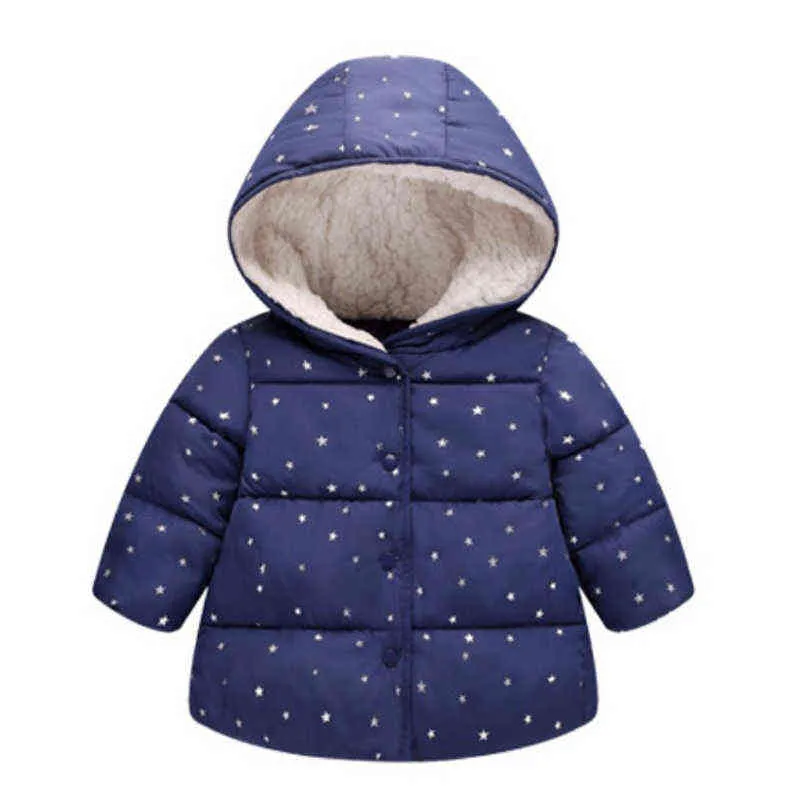 Winter Jackets Parka Girls Thick Down Cotton Jackets Baby Kids Autumn Winter Down Jacket Children Outfit Clothing J220718