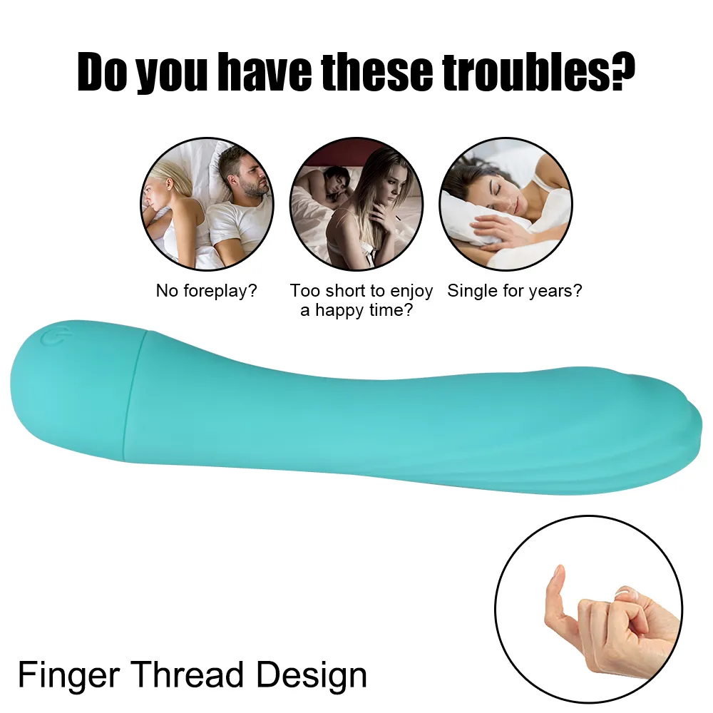 Mini vibrador de bala potente consolador de dedo de 16 velocidades Mataturbación femenina G-Spot Sexy juguete para mujeres estimulador de clítoris