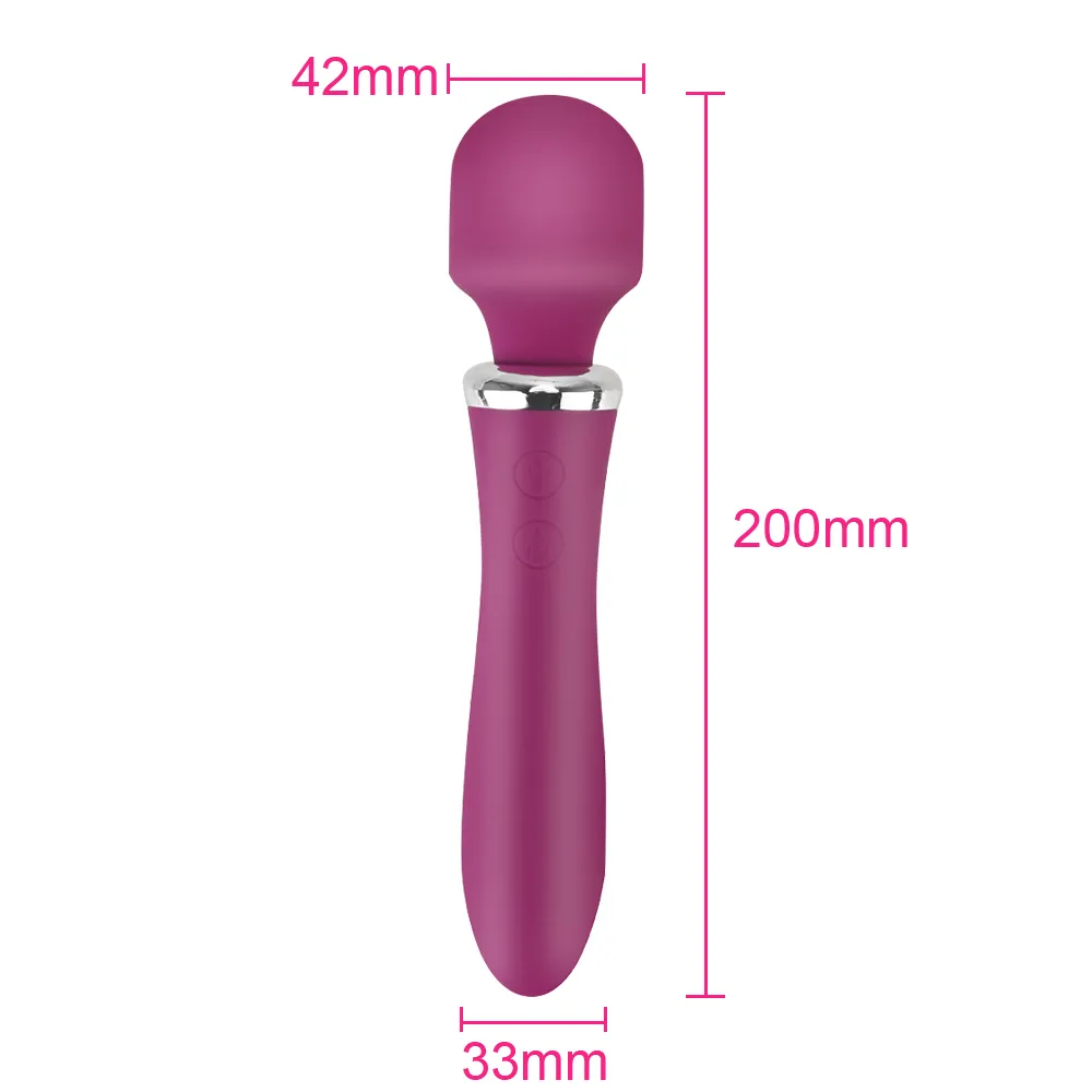 OLO Bacchetta magica AV vibratore massaggiatore vaginale stimolatore del clitoride giocattoli sexy le donne punto G vibrazione doppi motori vibratori del dildo