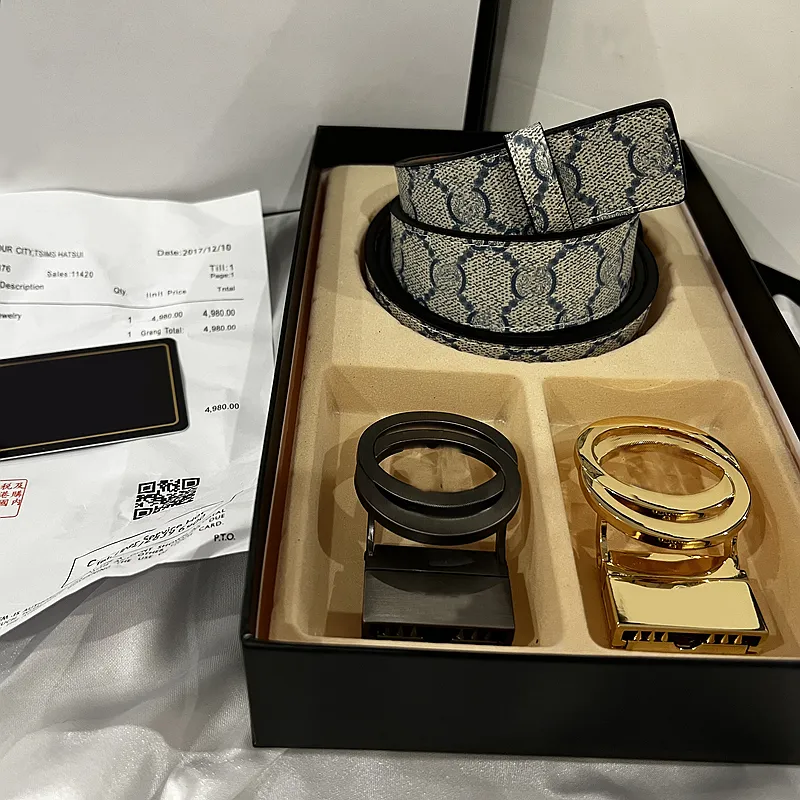 Cintura di design di lusso Doppia lettera Fibbia grande Moda Cinture da donna in vera pelle Uomo Cintura classica casual con due fibbie Gi2196