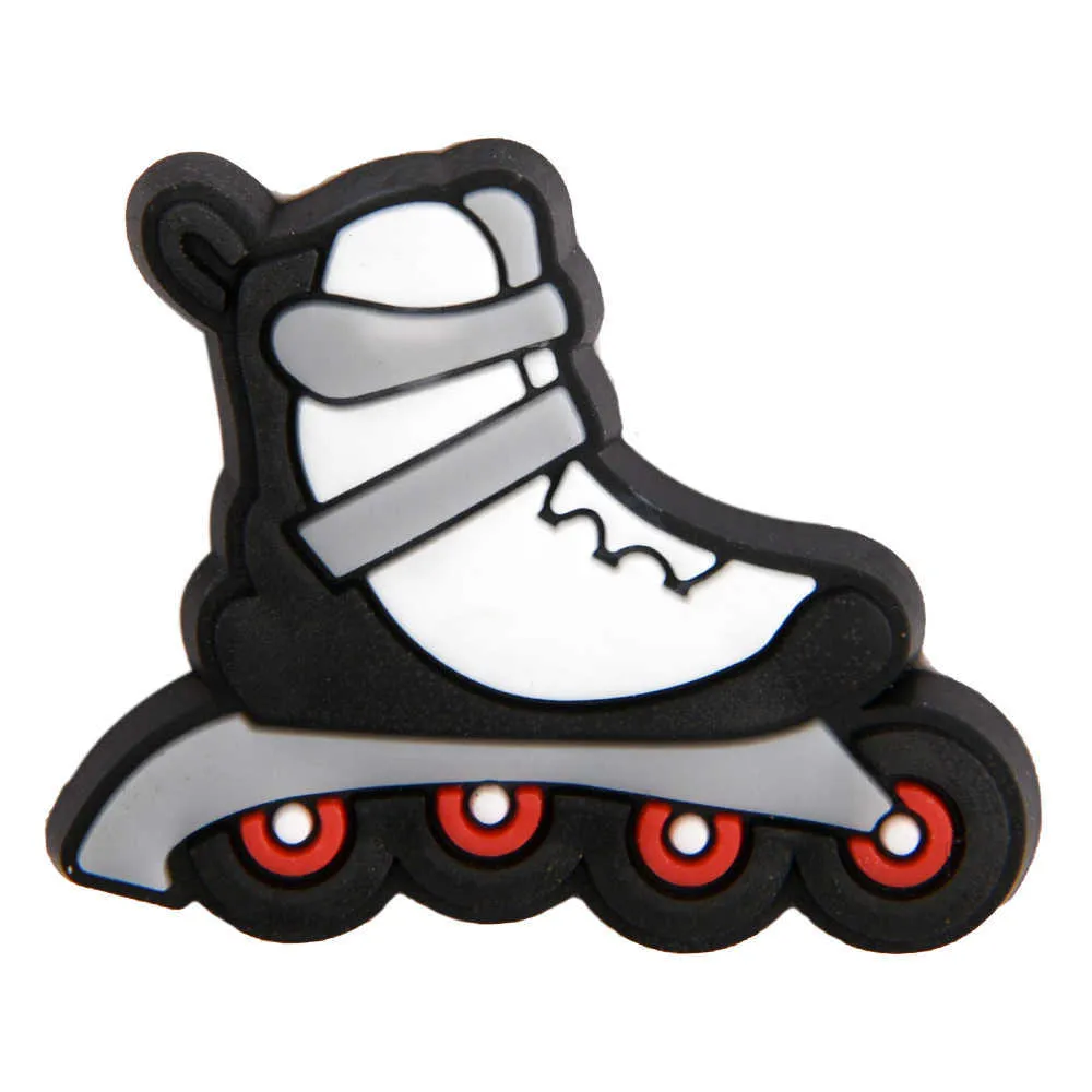 Singel 1 stks Leuke Catoon Shoe Charms Croc Accessoires Decoraties PVC Gesp voor Kids Party Xmas Gifts