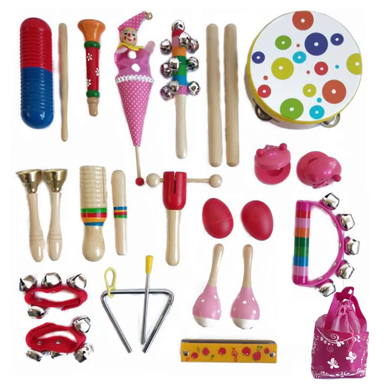 Instruments de musique pour tout-petits, jouets éducatifs à Percussion en bois pour enfants d'âge préscolaire, ensemble de jouets pour bébés, 220817