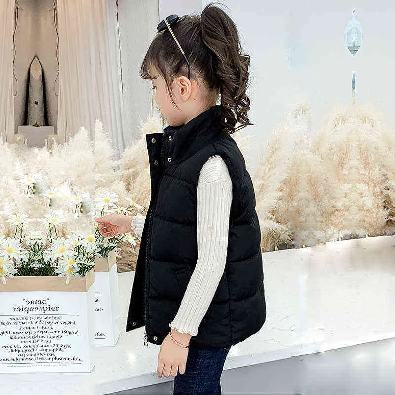 겨울 소녀 의류 재킷 조끼 패션 소년 캐주얼 따뜻한 재킷 신제품 홍보 중간 어린이 고품질 어린이 의류 j220718