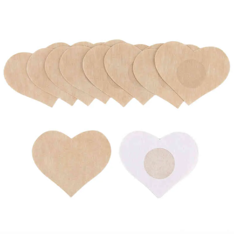 2021 Återanvändbara kvinnor Bröst Kronblad Lyft Nippel Cover Invisible Petal Adhesive Axless rygglös pinne på BH -silikonnippelplatta Y220725