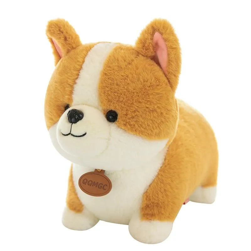 Super Cute Cartoon Corgi Peluche Big Fat Dog Doll Cuscino dormire Cucciolo Bambola ragazza Regalo bambini 35 pollici 90 cm