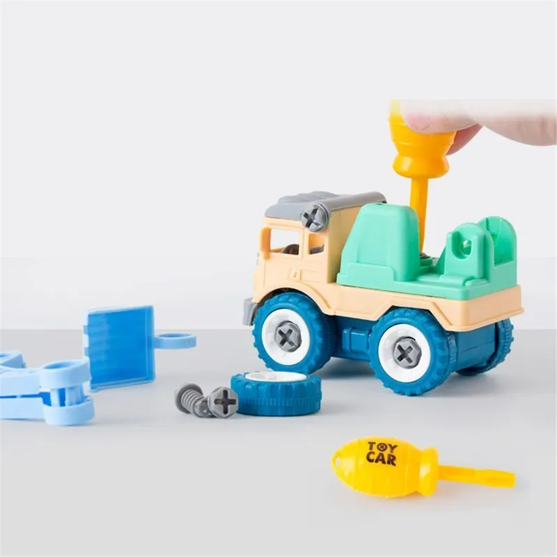 Construction Toy Engineering Car Straż strażacka Build i rozebranie się świetnie dla dzieci chłopców 220617