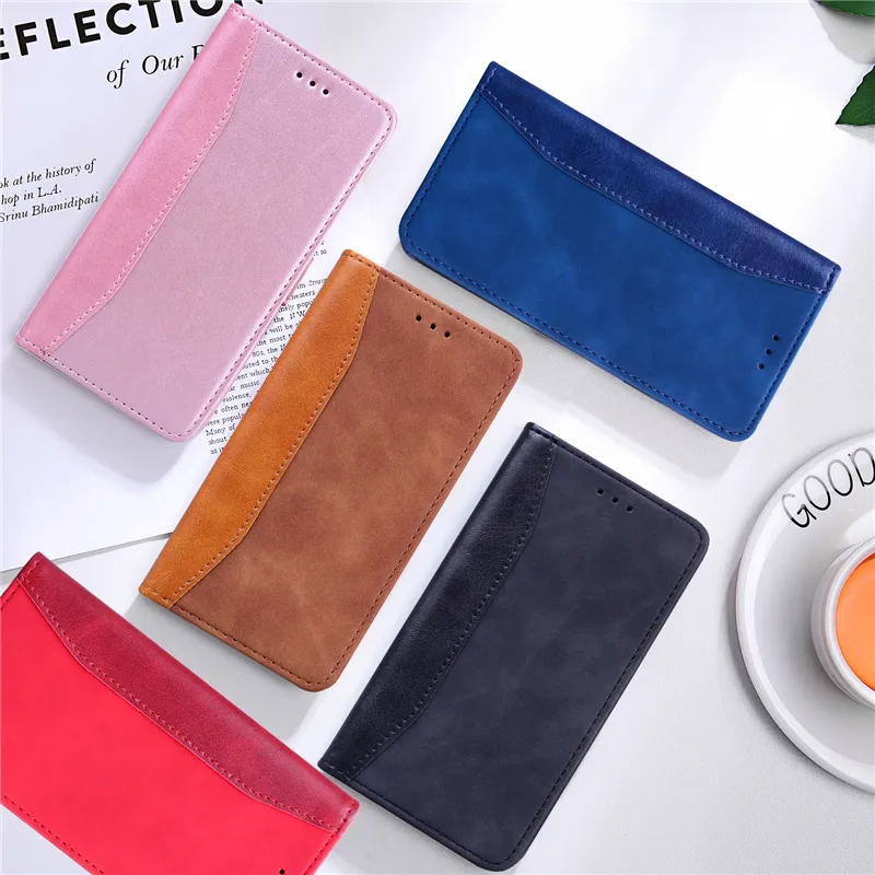 Imitation Cowhide Leather Phone Cases For Xiaomi Redmi 4X 7A 8 8A 9 9A POCO X3 NFC Redmi Note 4 4X 7/8/9 10 Pro 8T 9S Cover