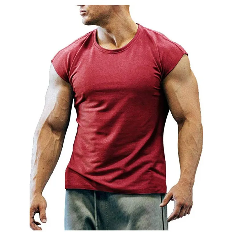 In Summer Cotton Mens Underwear Sleeveless Tank Top Solid Muscle Vest Undershirts O-neck Gymclothing T-shirt men's vest 220601