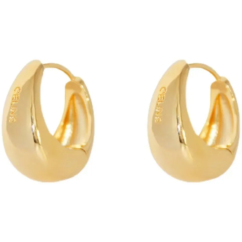 Lettre de conception de boucles d'oreilles cercle simple Nouveau étalon de mode Femme Boucle d'oreille pour femmes pour la femme de haute qualité 342g