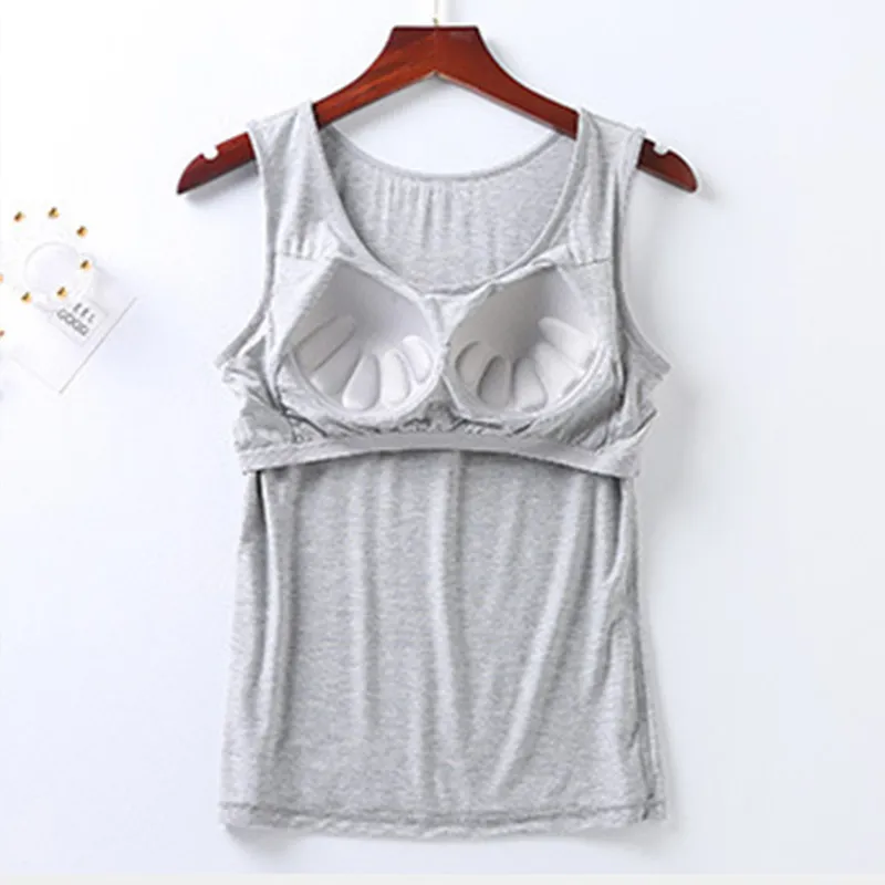 Kvinnor Tank-Top med bröstkorg Tändbara Push Up Tops Camisoles Tube Vest Ärmlös Sexig Casual Korean SA1201 220325