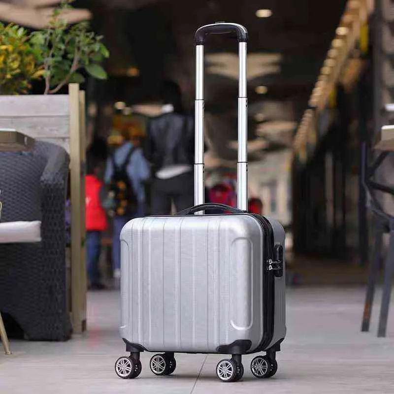 Kvinnors vagnbagagepåse Set Travel resväska med hjul barns tum stuga.