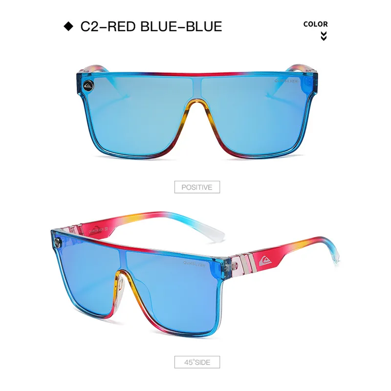 Lunettes de soleil mode hommes femmes extérieurs grand cadre sports surdimensionnés lunettes de vente en gros de plage de soleil couleurs UV400 220624