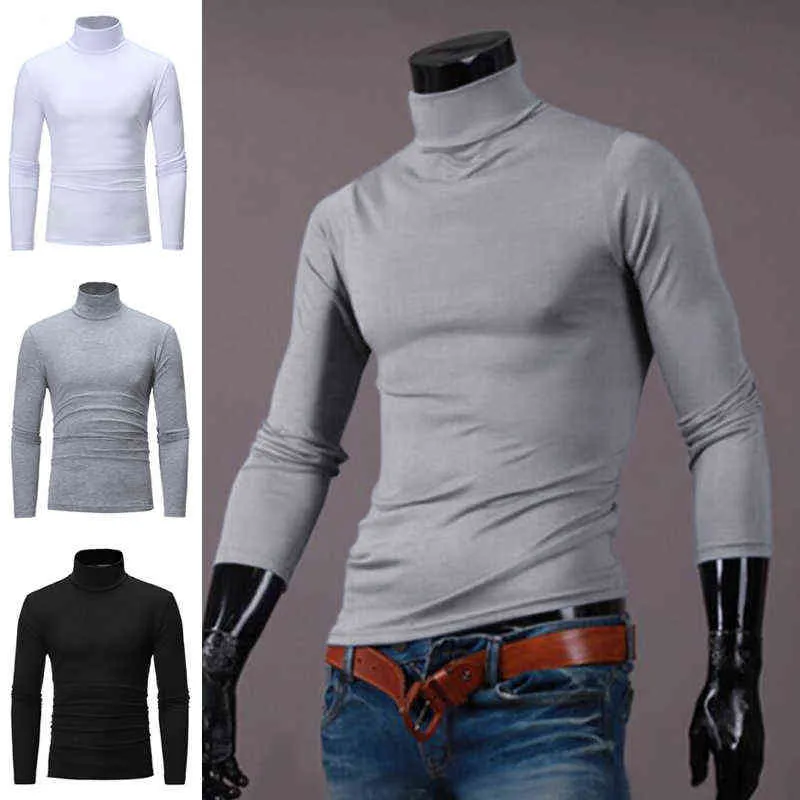 Fashion Men's Sweater Solid Color Slim Elastic Thin T-Shirt Men Spring Herfst gebreide trui Keep Jumper Warm L220730