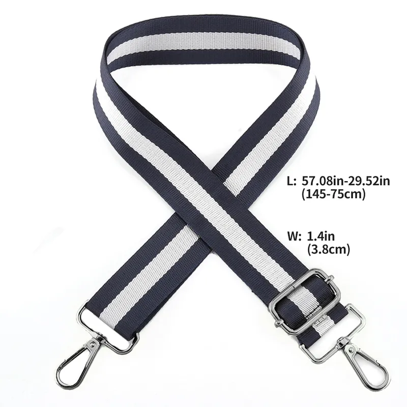 Corturas de bolsos para el cinturón de accesorios de bolsas ajustables para el cuerpo para la bolsa de hombro de nylon ancho 220617