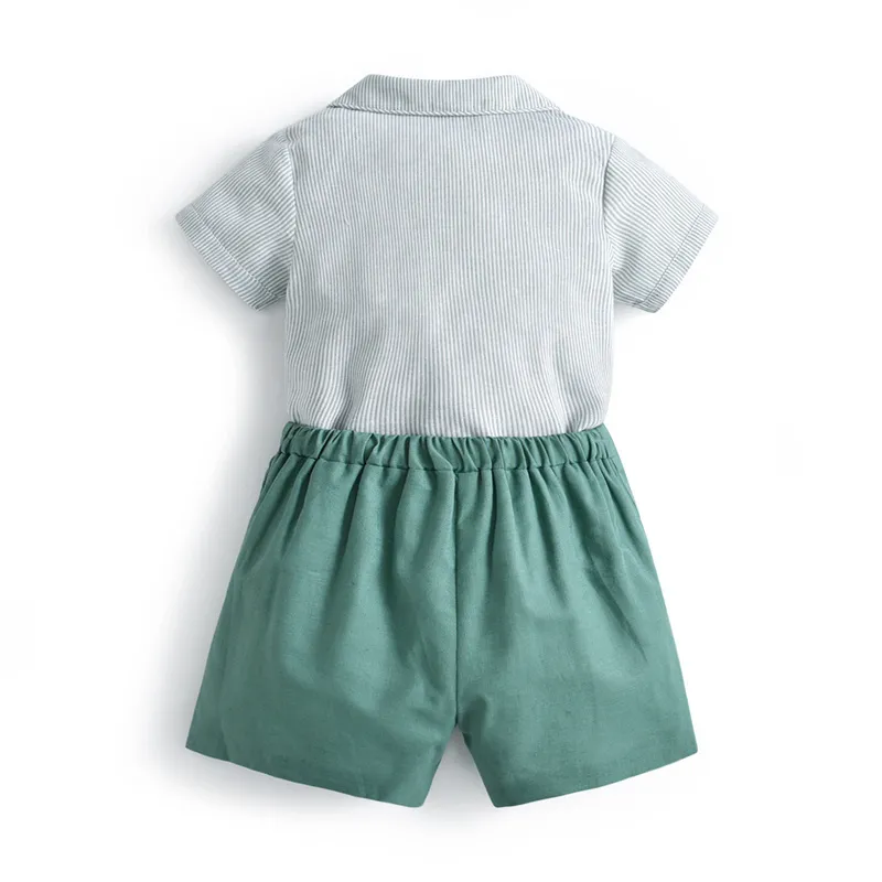 Ropa de bebé española niños hermano hermana conjunto a juego niños 2 uds conjunto niña vestido español niñas falda verde traje 220608