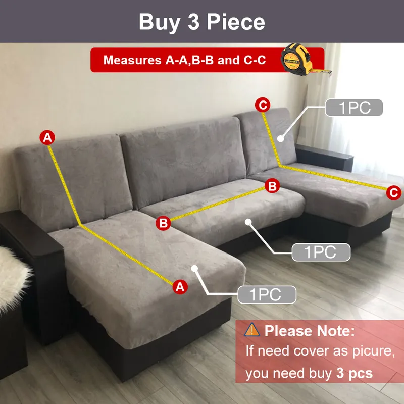 Jacquard Elastic Stretch Sofa Cover Spandex Plain Couchカバー