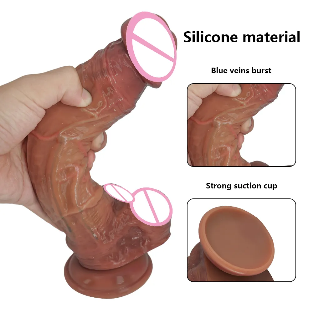 Super vrai peau silicone gros gode énorme sucette réaliste tasse de tasse