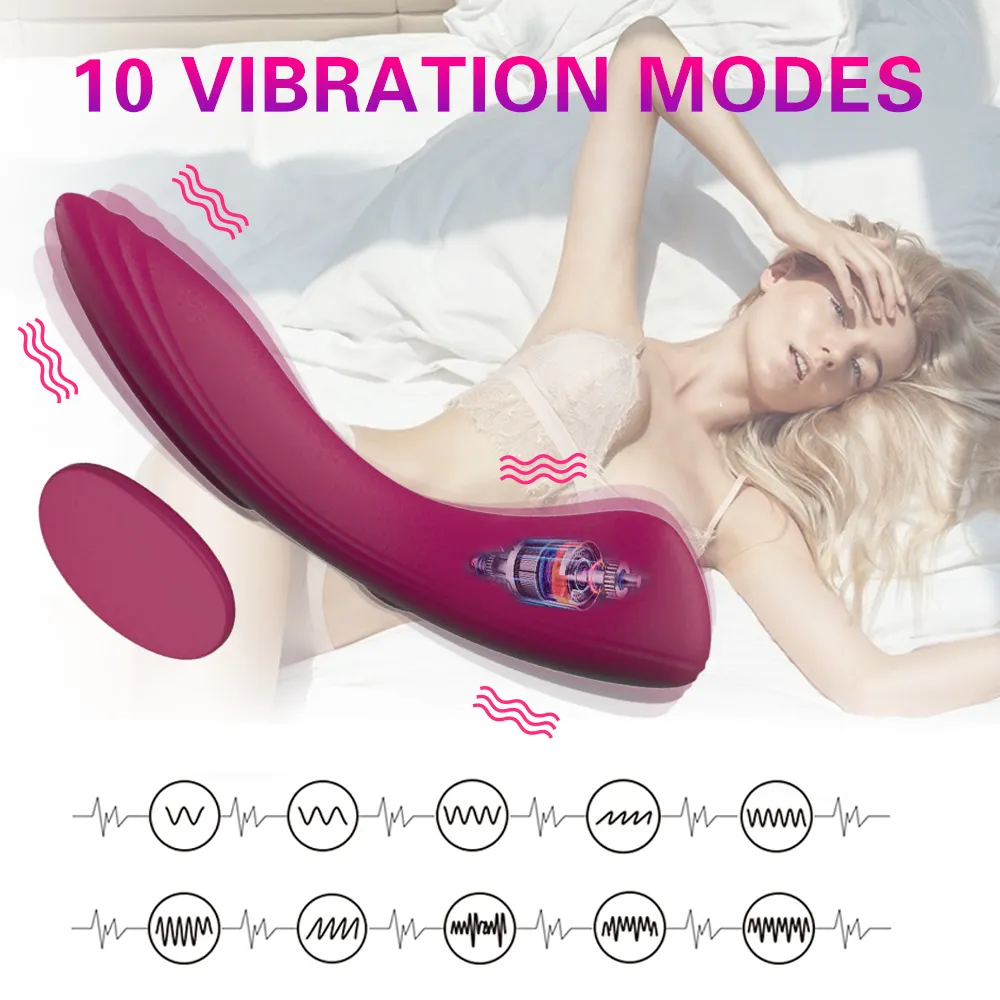 Brinquedo sexy Feminino Vibrators Calcinhas Vibrando Vibrador Remoto Remoto Borboleta Vestuário Vibrador Para Lojas Eróticas Adultas