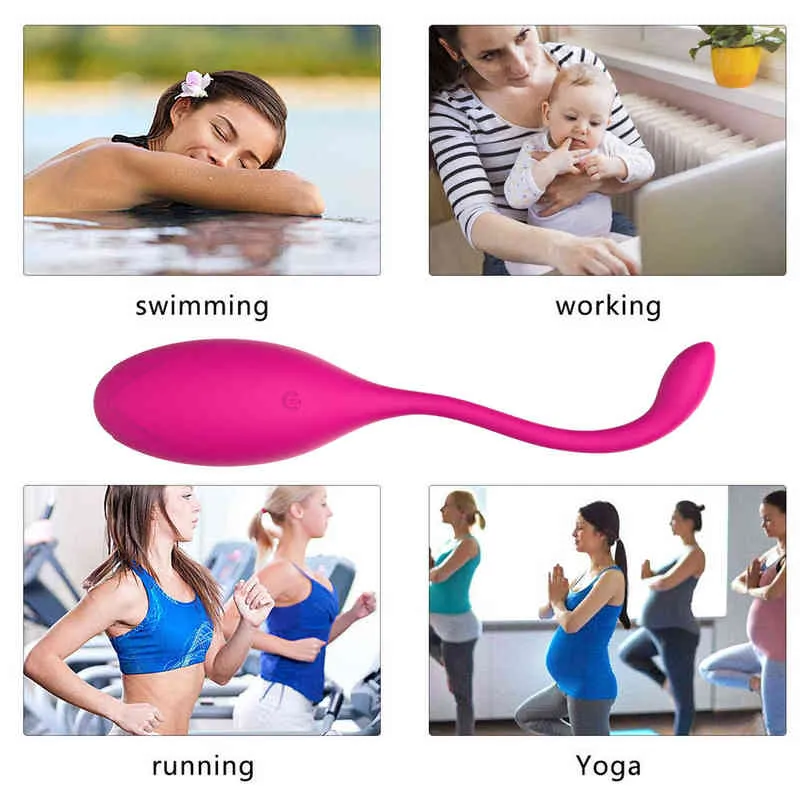 Nxy Vibrators yetrun Женский секс игрушки 10 режимов USB аккумуляторные G Spot Vangina Flamingo Пулевые яйца Управляемая приложением Кегель мяч Вибратор 0411