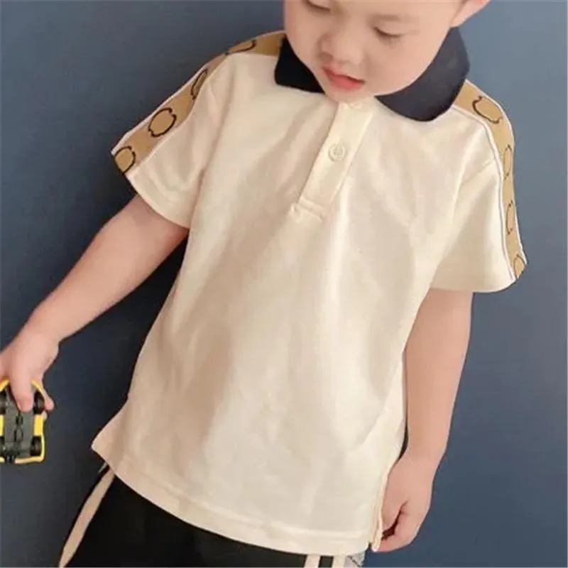 Designer baby Boys Kids Clothes Piece Girls Luxury Cotton Tracksuits Letter Child Outfit Short Sleeve Polo Shirt Shorts Casual Formal Pants Set