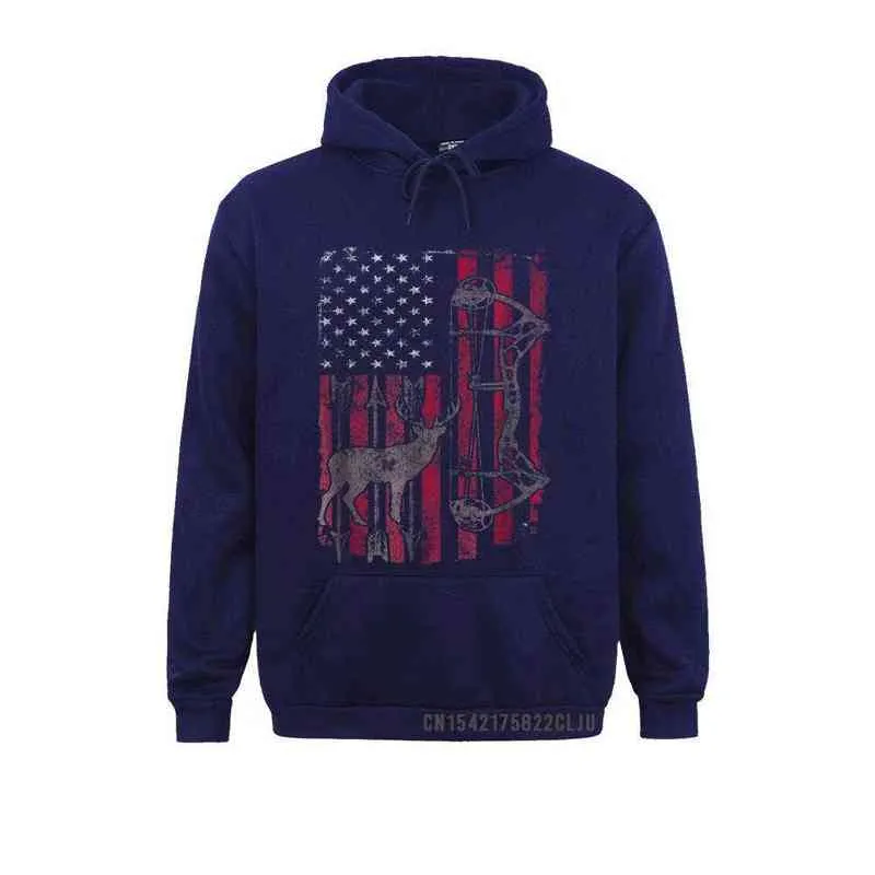 American Flag Deer Bow Hunting Patriotic Distressed T-Shirt__97A98 Printed On Summer Fall Mens Hoodies Clothes Funny Long Sleeve Sweatshirts American Flag Deer Bow Hunting Patriotic Distressed T-Shirt__97A98navy