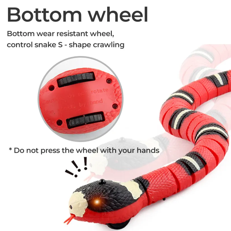 Smart Sensing Interactive Chat Jouets Automatique Eletronic Serpent Chat Teasering Jouer USB Rechargeable Chats Chiens Pet Jouets Creative Jouet 220423