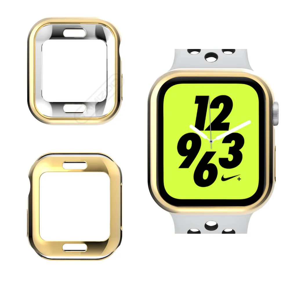 Étui de couleur souple ultra mince pour étuis iwatch Housse en TPU pour iWatch 38 mm 40 mm 42 mm 44 mm 41 mm 45 mm pour iwatch 2 3 4 5 6 7 Protecteur d'écran avec emballage OPP