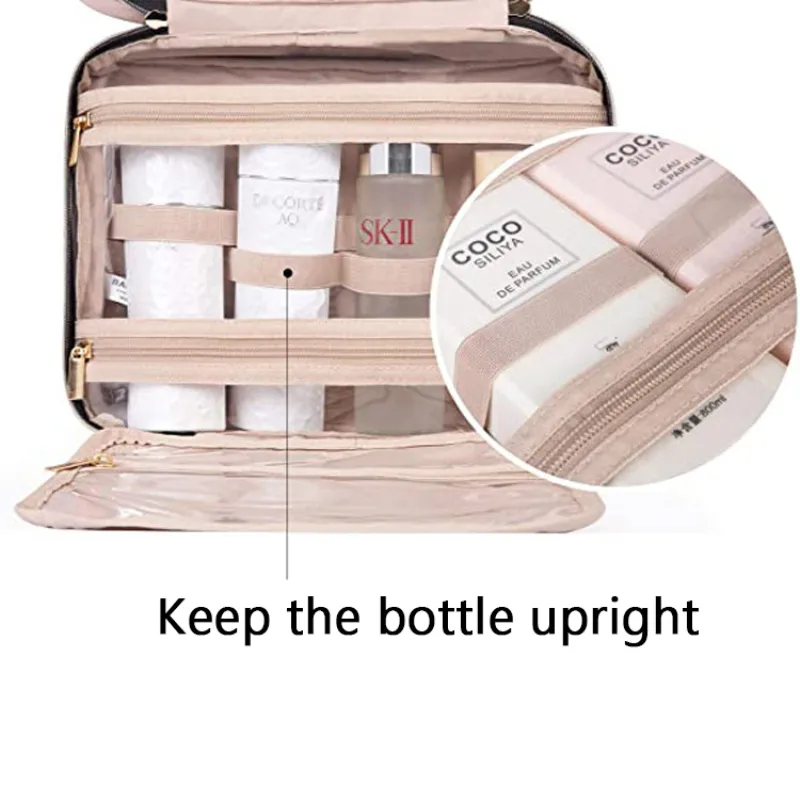 Sac de maquillage haute capacité sac de voyage suspendu sacs de rangement de toilette imperméables Kit de voyage dames sac cométique organisateur 220421230g