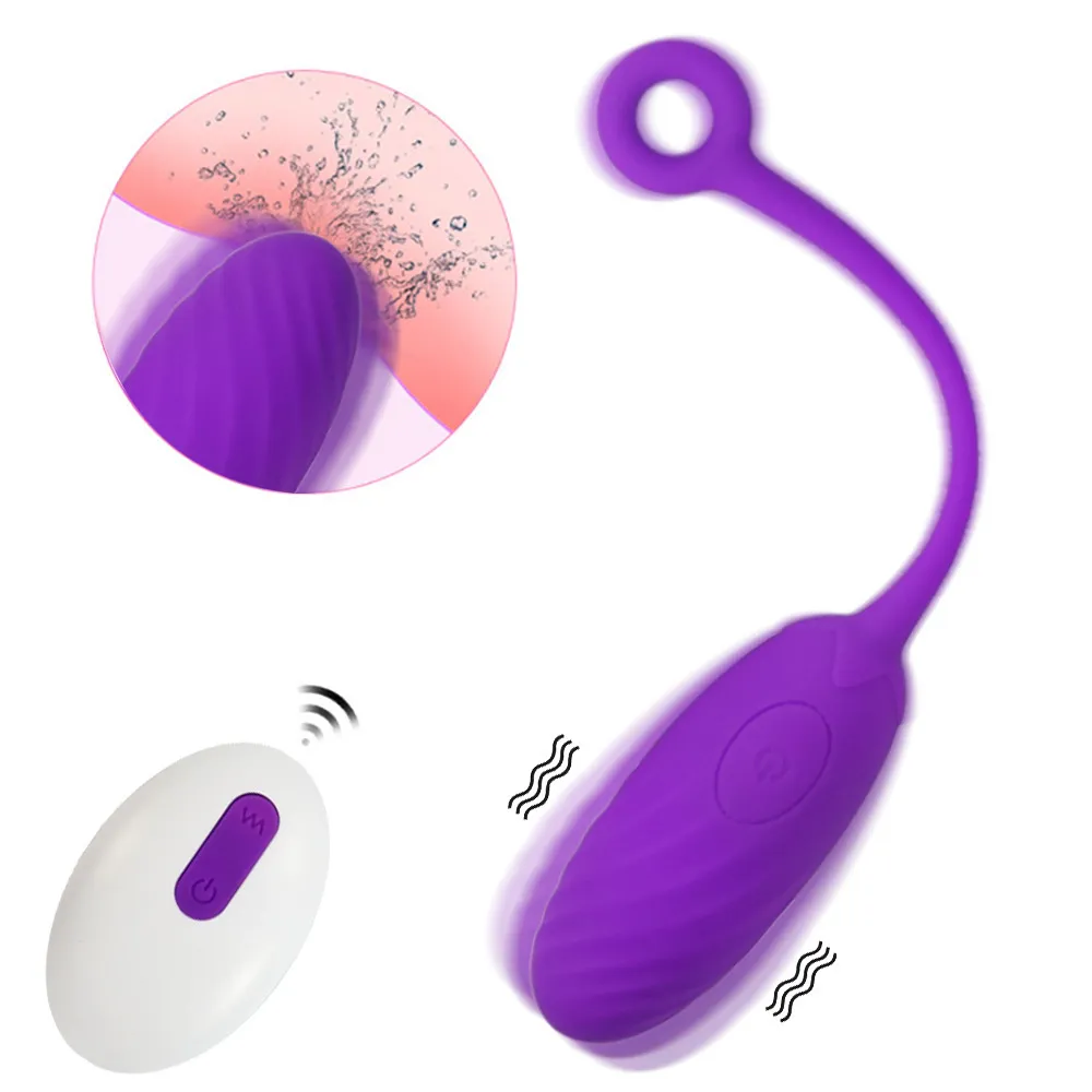 Kraftfulla flirta ägg trådlös fjärrkontroll vibrator kvinnlig dildo massager klitoris