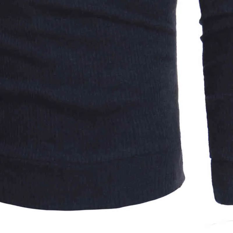 Hommes hiver chaud tricoté marque pull pull décontracté col rond manches longues haut vêtements mince livraison directe chandails L220730