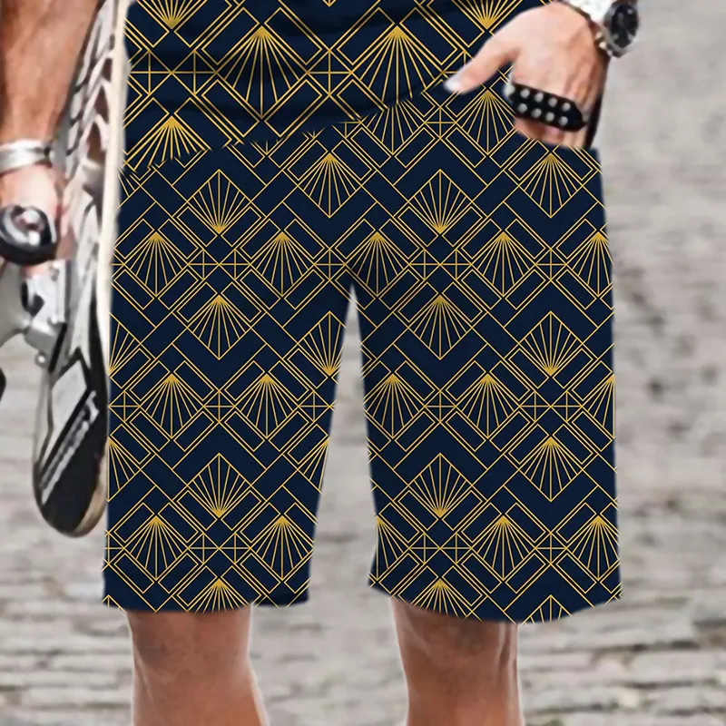 Shorts masculinos casuais shorts moda padrão solto harajuku praia roupas masculinas streetwear oversized engraçado confortável 220624