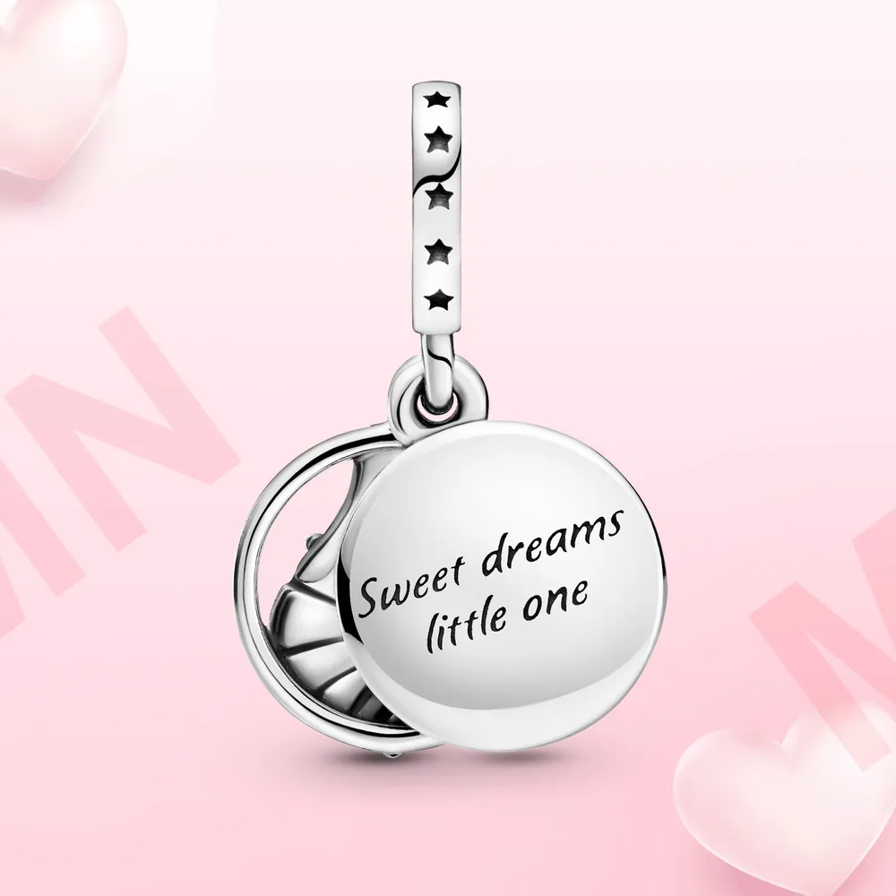 925 Silver Charm Elephant Sweet Pendant الأصلي Fit Pandora Bracelet Nacklace for Women Gift