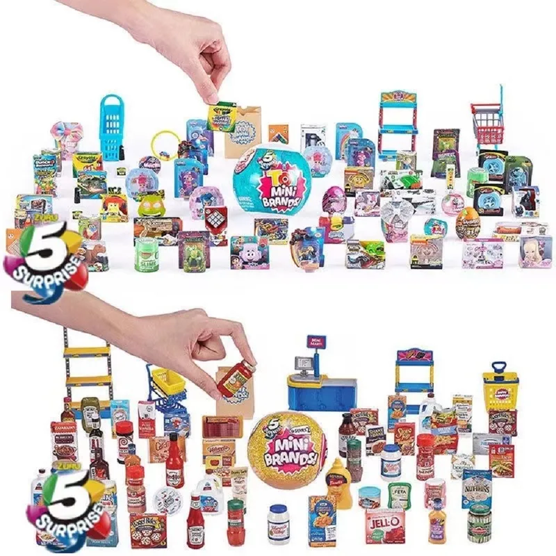 of 5petal Different Surprise Balls Mini Brand Fun Gadgets Boys and Girls Novel Blind Box Toys Mini Fake Food Toys 220725