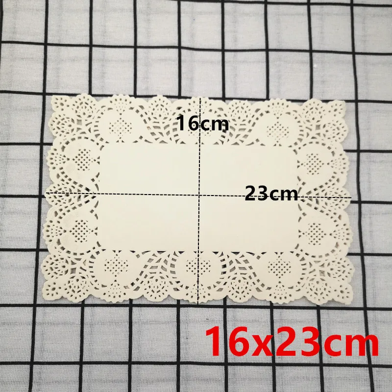 100st Placemat Rectangle Birthday Celebrations Party Presentbord Mattkaka Lace Paper Doyleys Mats Decoration Accessories 220610