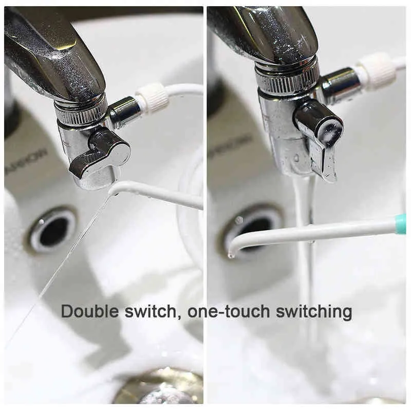 Faucet Oral Irrigator Water Dental Flosser Portable Jet Floss Toothbrush Irrigation SPA Teeth Tooth Cleaning Nozzle 220510