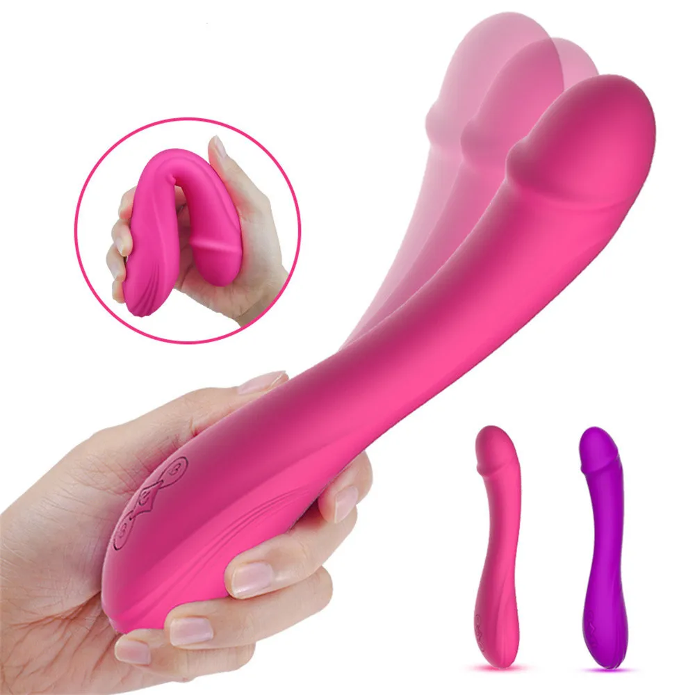 Kraftfull g-spot dildo vibrator för kvinnor 10 hastigheter vibrerande sexiga leksaker klitoris massage vagina stimulering kvinnlig masturbator