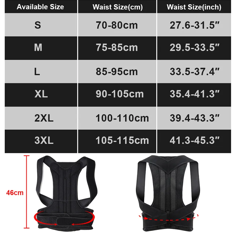 Posture Corrector For Men Women Hunching Back Support Health Care Shoulder Brace Straightener Belt Trainer Clavicle Spine Lumbar 220812