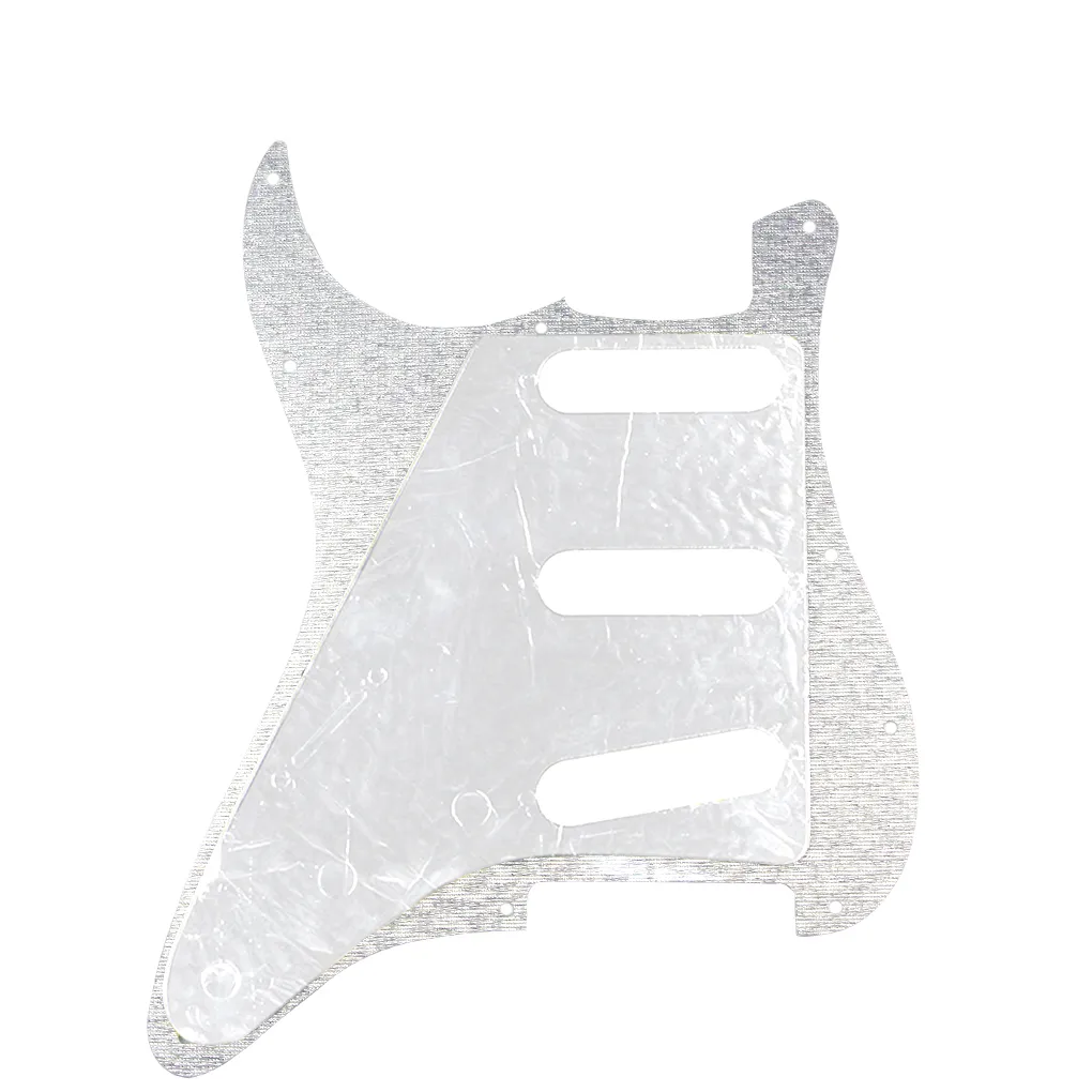 1 capa de acrílico Sparkle Scratch Plate Pick Guard 11 agujeros SSS Guitar Pickguard con tornillos para piezas de guitarra eléctrica