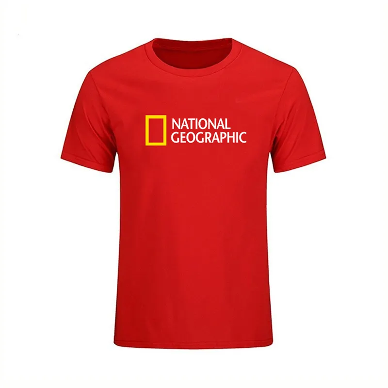 National Geographic T Shirt Sitcom Mężczyzna Mężczyzna z krótkim rękawem bawełniany tshirt mężczyzn mężczyzn mody mody ograniczone tshirts 220608