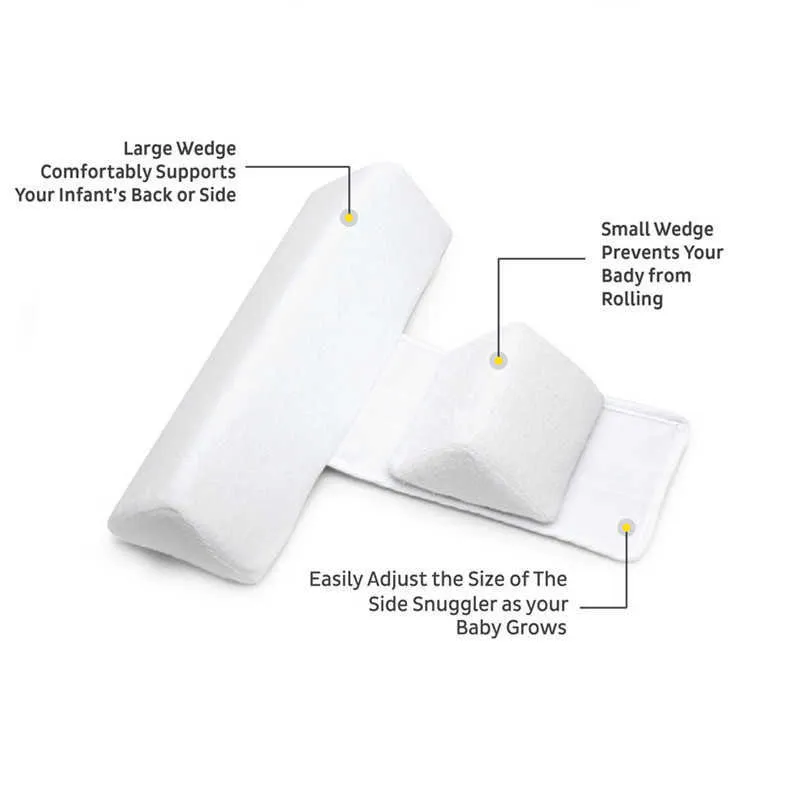 Baby Shaping Pillow Baby Side Sleeping Positioning Correction Nyfödd spädbarn Anti Rollover Flat Head Antiemetic Milk Cushion1049332