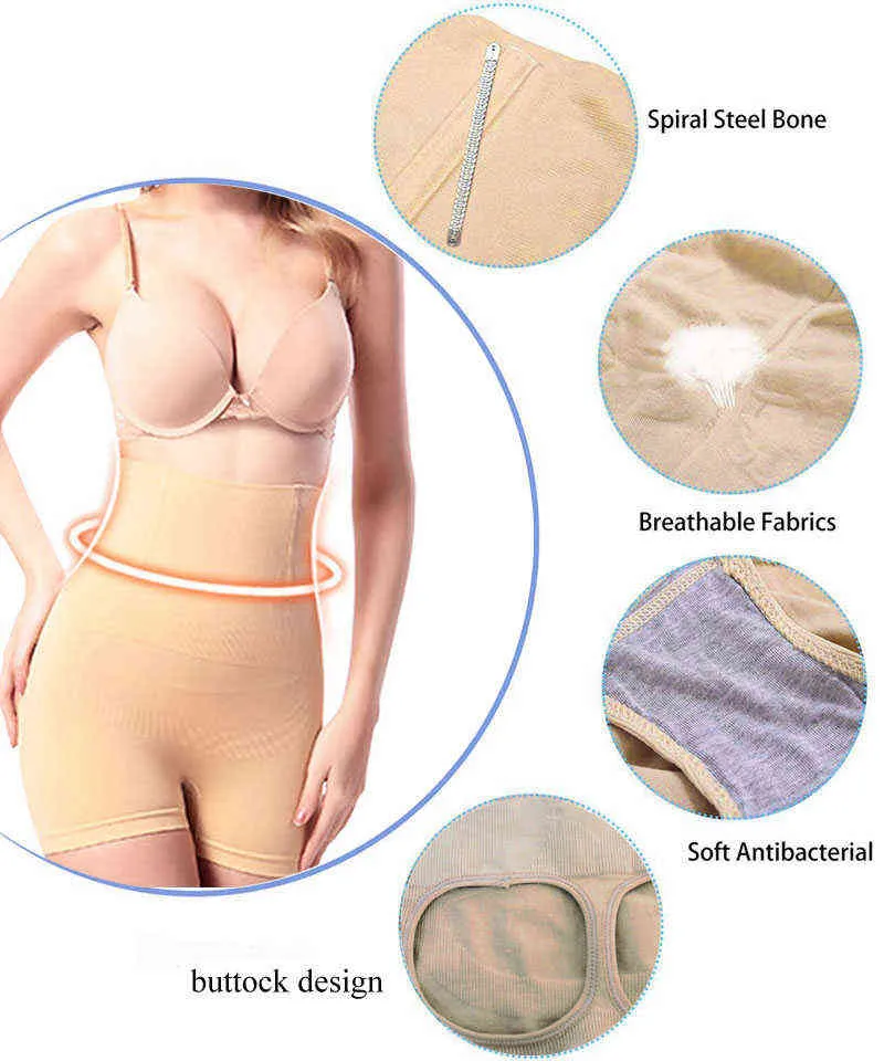 Bantning mage kontroll trosor kvinnor sexiga underkläder lyft upp rumpa lyft trosor smala kropp shaper bälte hög midja tränare formkläder l220802
