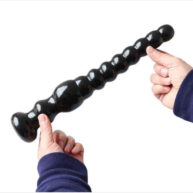 Nxy Anal Toys Silicone Butt Plug Bead Long Tentacle Wand Tunnel Masajeador Tail Trainer Masaje de próstata Colon Erotic Dildo Juguete unisex 220420