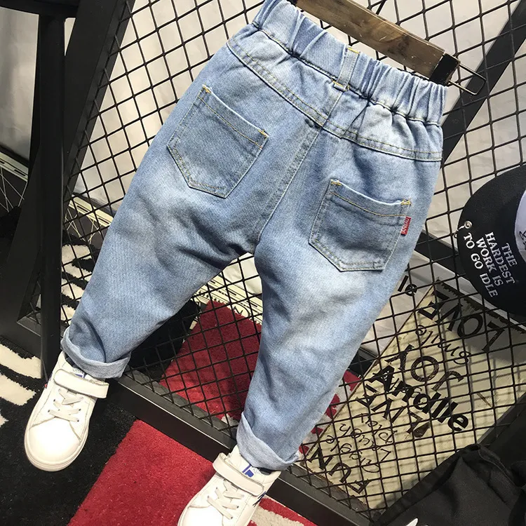 Childrens Spring Kids Children Jeans For Baby Boys Casual Denim Pants Toddler Clothing 27Years 220812