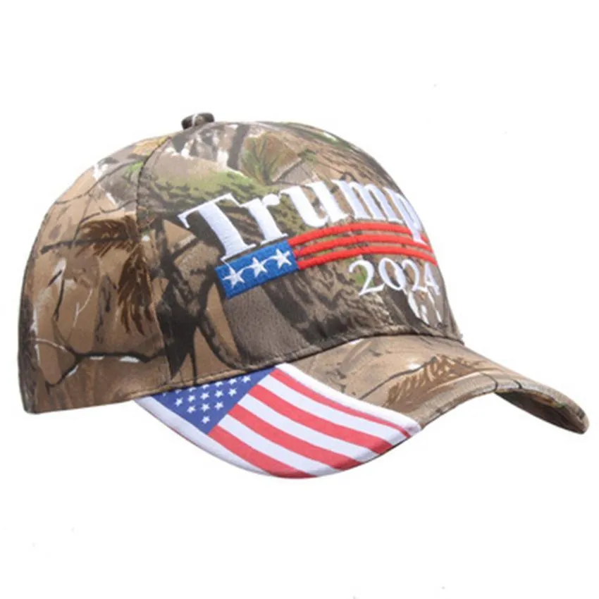 Donald Trump 2024 Chapeaux Camouflage Élection présidentielle américaine Casquettes de baseball Réglable Sports de plein air Camo Trump Party Hat BES121