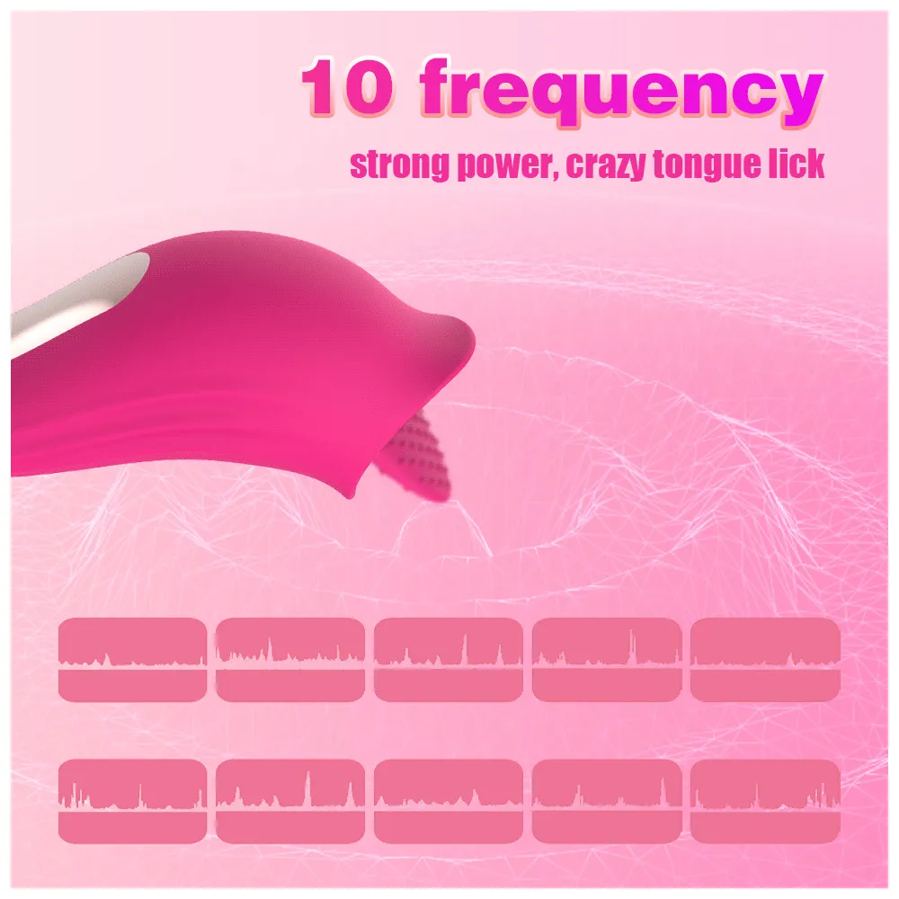 Léchage Clitoris vibrateur langue orale point G vibrant mamelon Massage vagin stimulateur masturbateur érotique sexy jouets pour femmes