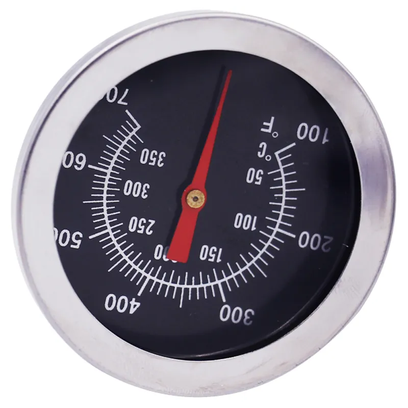 Energía de potencia alta calidad de acero inoxidable temperatura del medidor de medidor de puntero Termómetro para herramientas de cocina para horno de horno