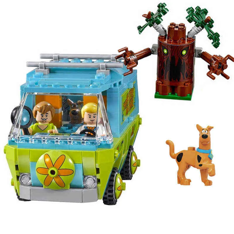 Mystery Machine Bus Bausteine Ziegel Scooby Hundespielzeug 10430 Kombinierte Geburtstagskindergeschenke 1043010429 G220524