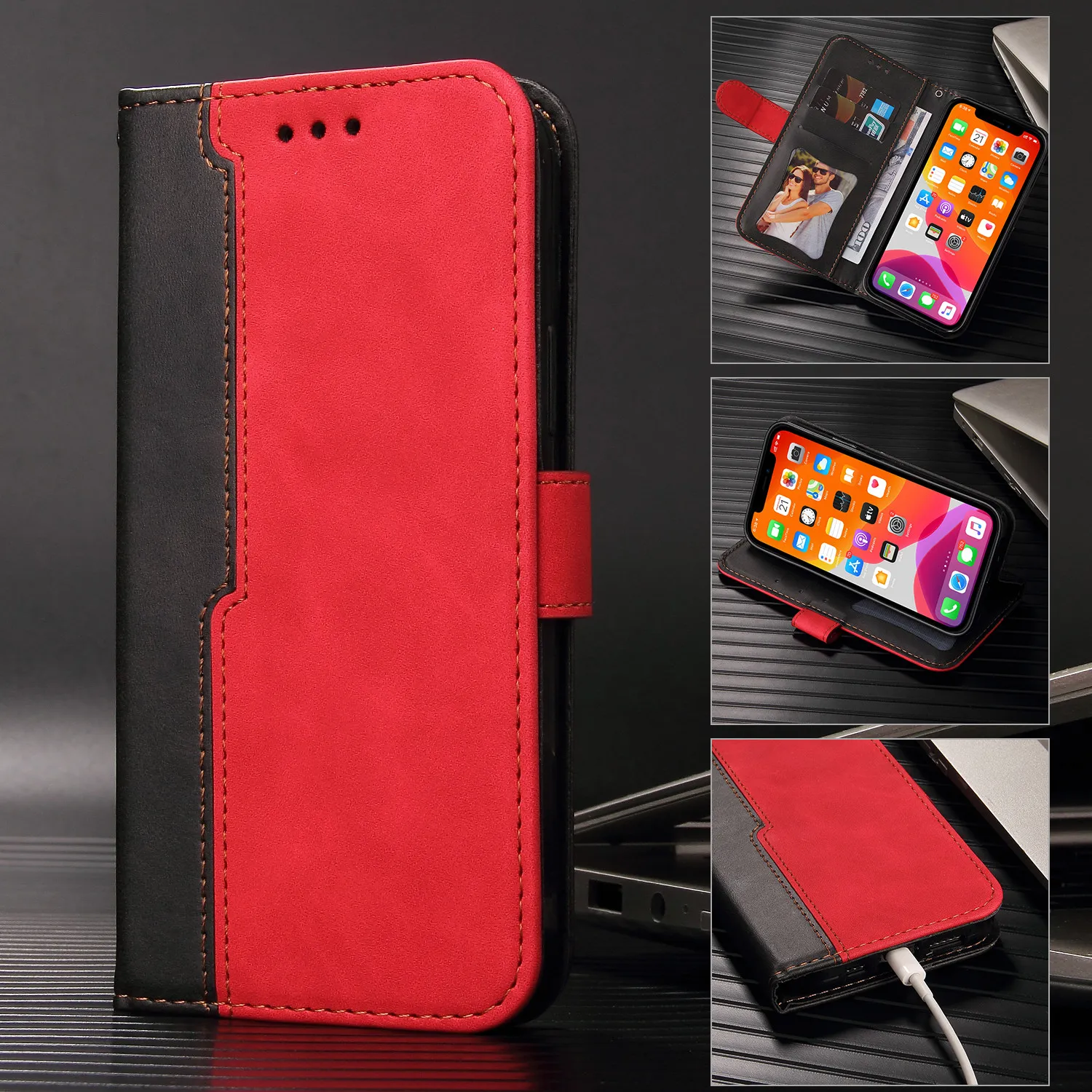 Leather Cases For Xiaomi 11 10T Lite Pro MI POCO M3 X3 Redmi Note 10 9 Pro Max 10S 9S Redmi 8A 9A 9C Shockproof Phone Cover Funda